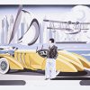 Kobieta i żółty Mercedes 2/50 - obrazek 2