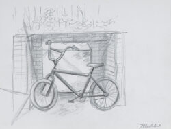 Modzelewski Jarosław - SZKIC DO OBRAZU „ROWER KOKSA”, ok. 2013-16