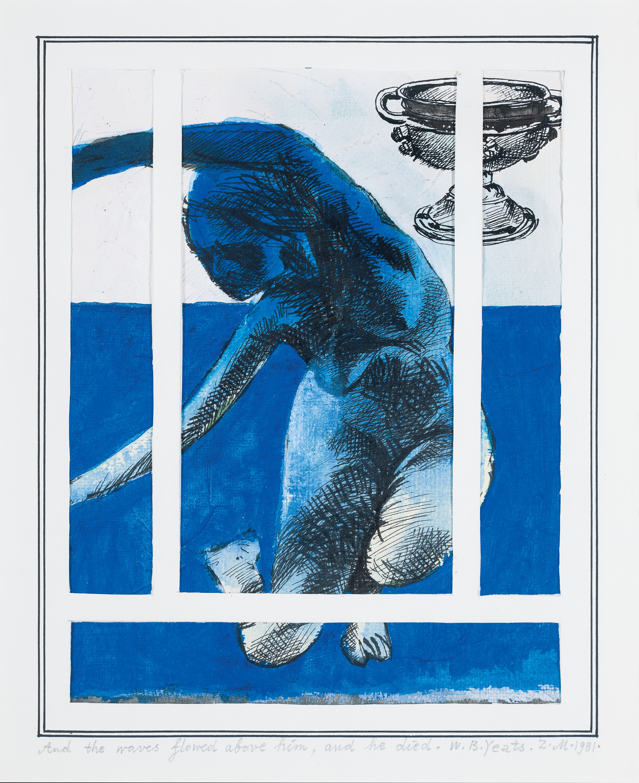 Makowski Zbigniew - AND THE WAVES FLOWED ABOVE HIM..., 1981