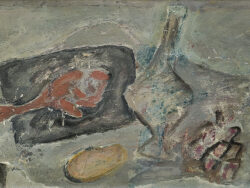 Cividalli Piero - MARTWA NATURA Z CZERWONĄ RYBĄ, 1987